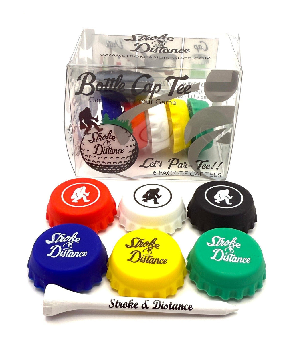 Bottle Cap Tee Double Pack - Keep Beverages Secure & Tee Off in Style! - Black Girl Golf
