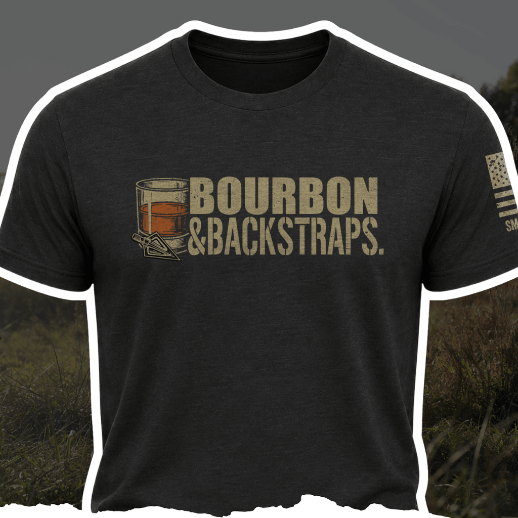 "Bourbon & Backstraps" Tee - Black Girl Golf