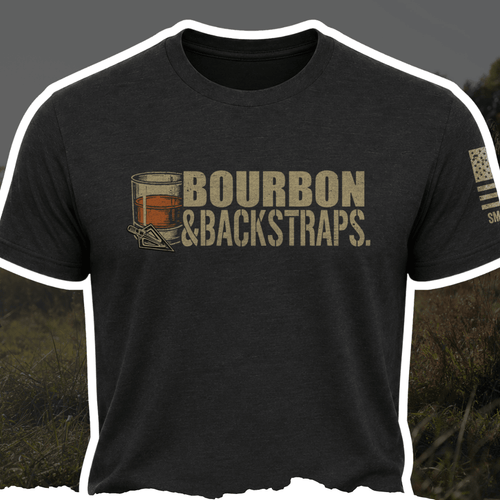 "Bourbon & Backstraps" Tee - Black Girl Golf