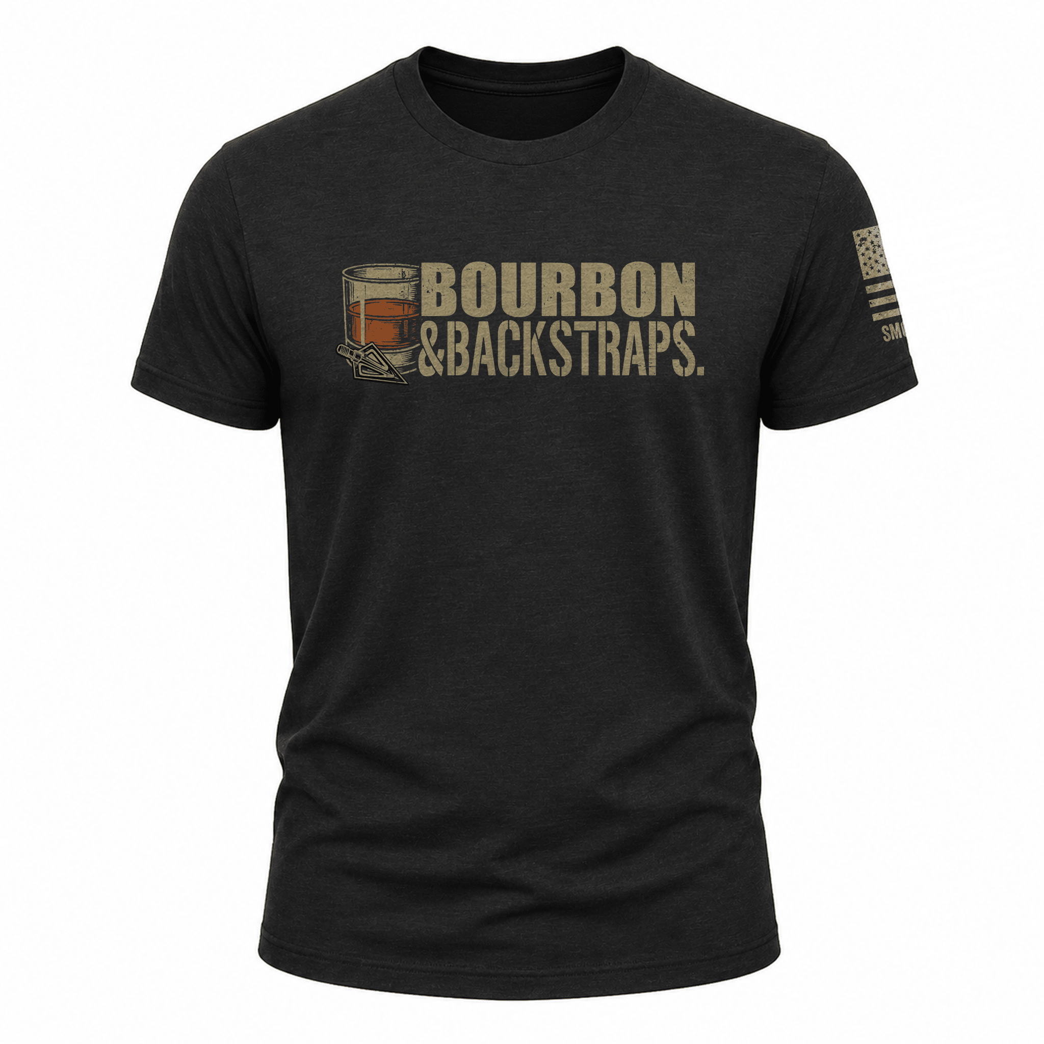 "Bourbon & Backstraps" Tee - Black Girl Golf