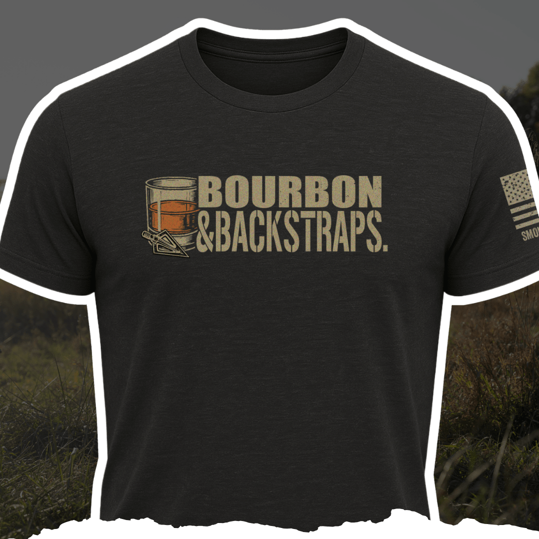 "Bourbon & Backstraps" Tee - Black Girl Golf