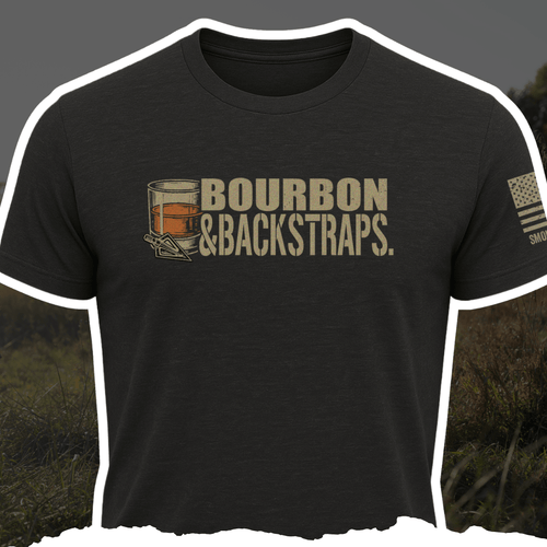 "Bourbon & Backstraps" Tee - Black Girl Golf