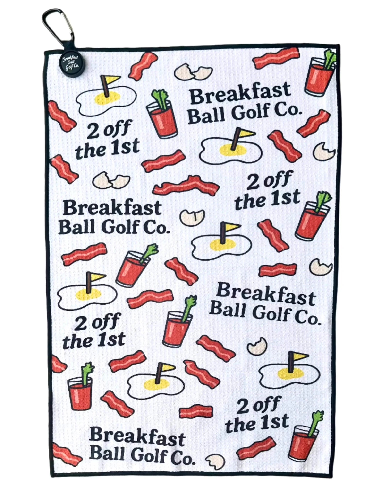 Breakfast Ball Magnetic Golf Towel - Black Girl Golf