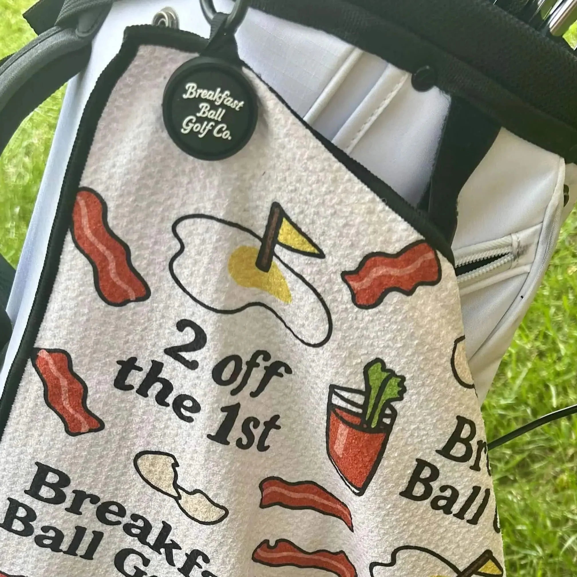 Breakfast Ball Magnetic Golf Towel - Black Girl Golf