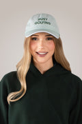 Busy Golfing Ball Cap in Green - Black Girl Golf