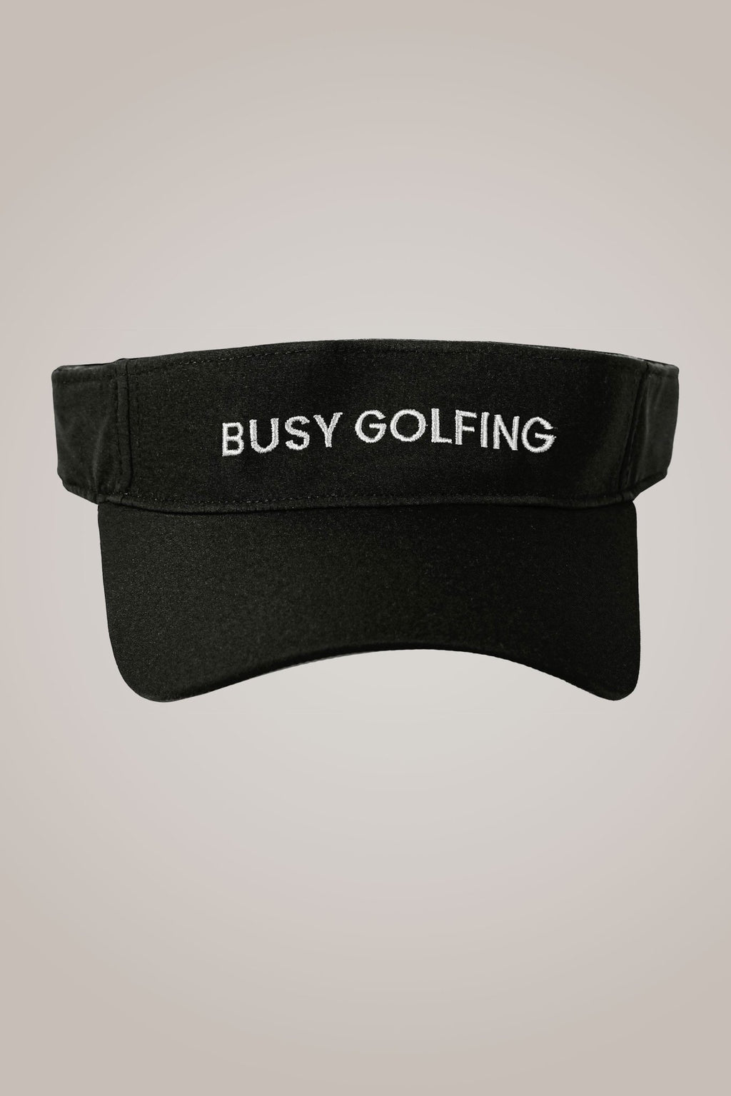 Busy Golfing Black Sport Visor - Black Girl Golf