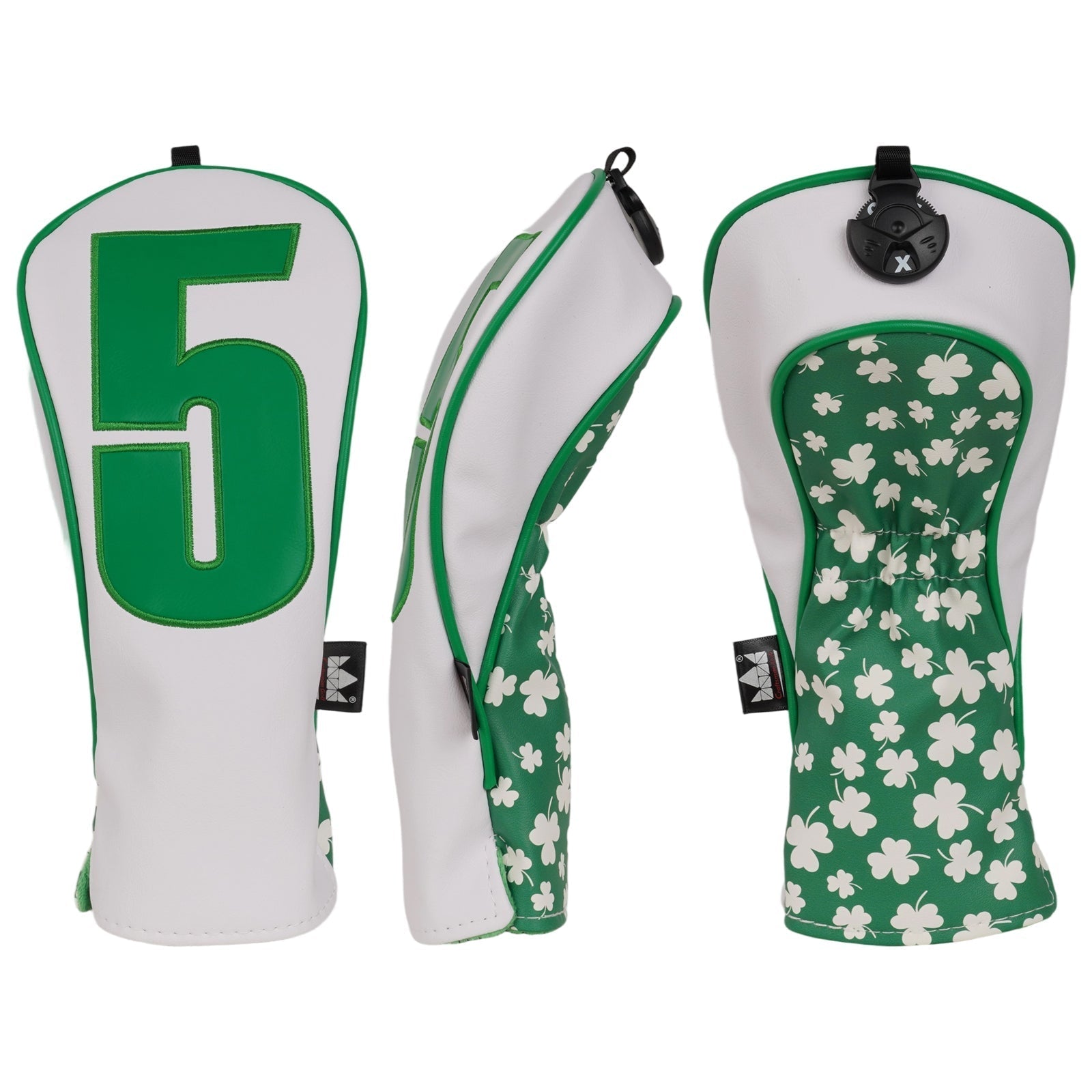 Caddie Whites & Lucky Greens Headcovers - Black Girl Golf