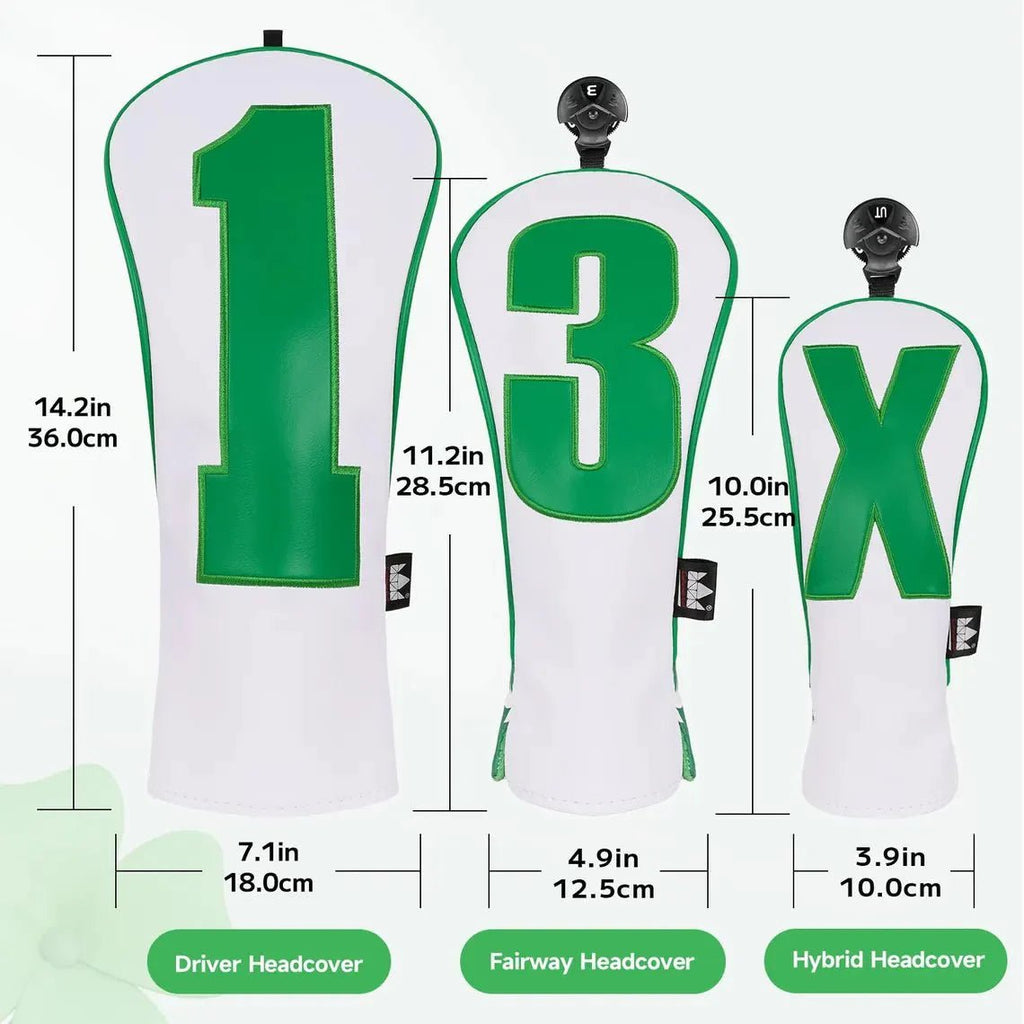 Caddie Whites & Lucky Greens Headcovers - Black Girl Golf