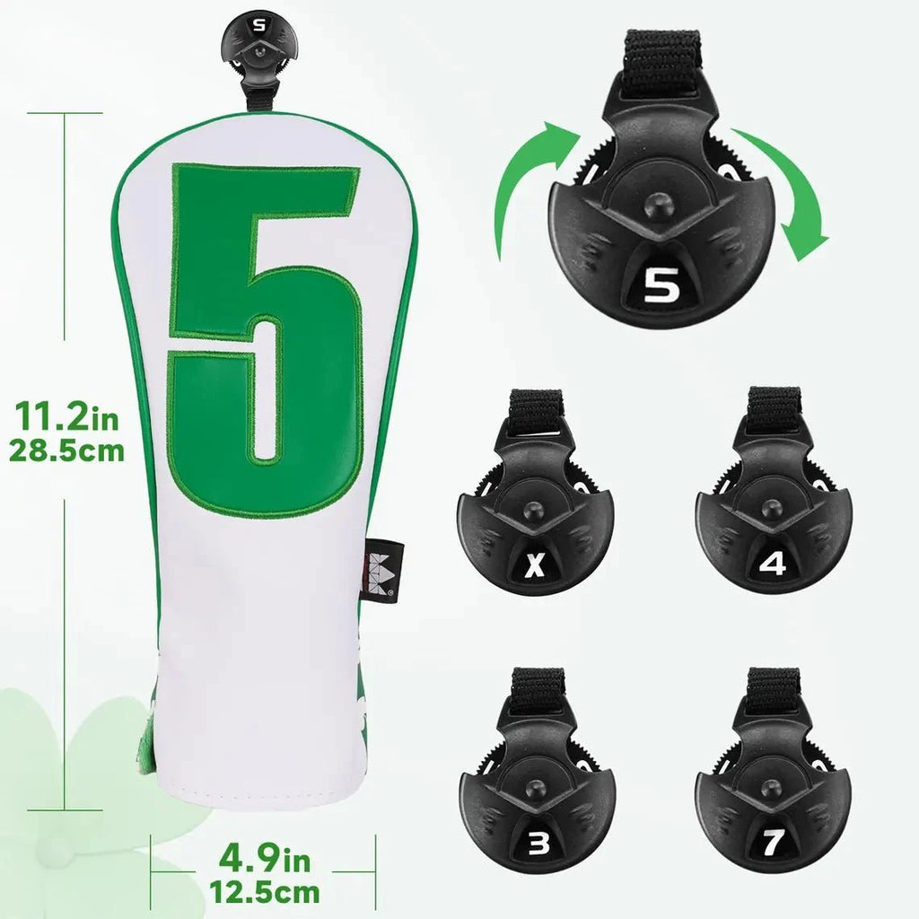 Caddie Whites & Lucky Greens Headcovers - Black Girl Golf