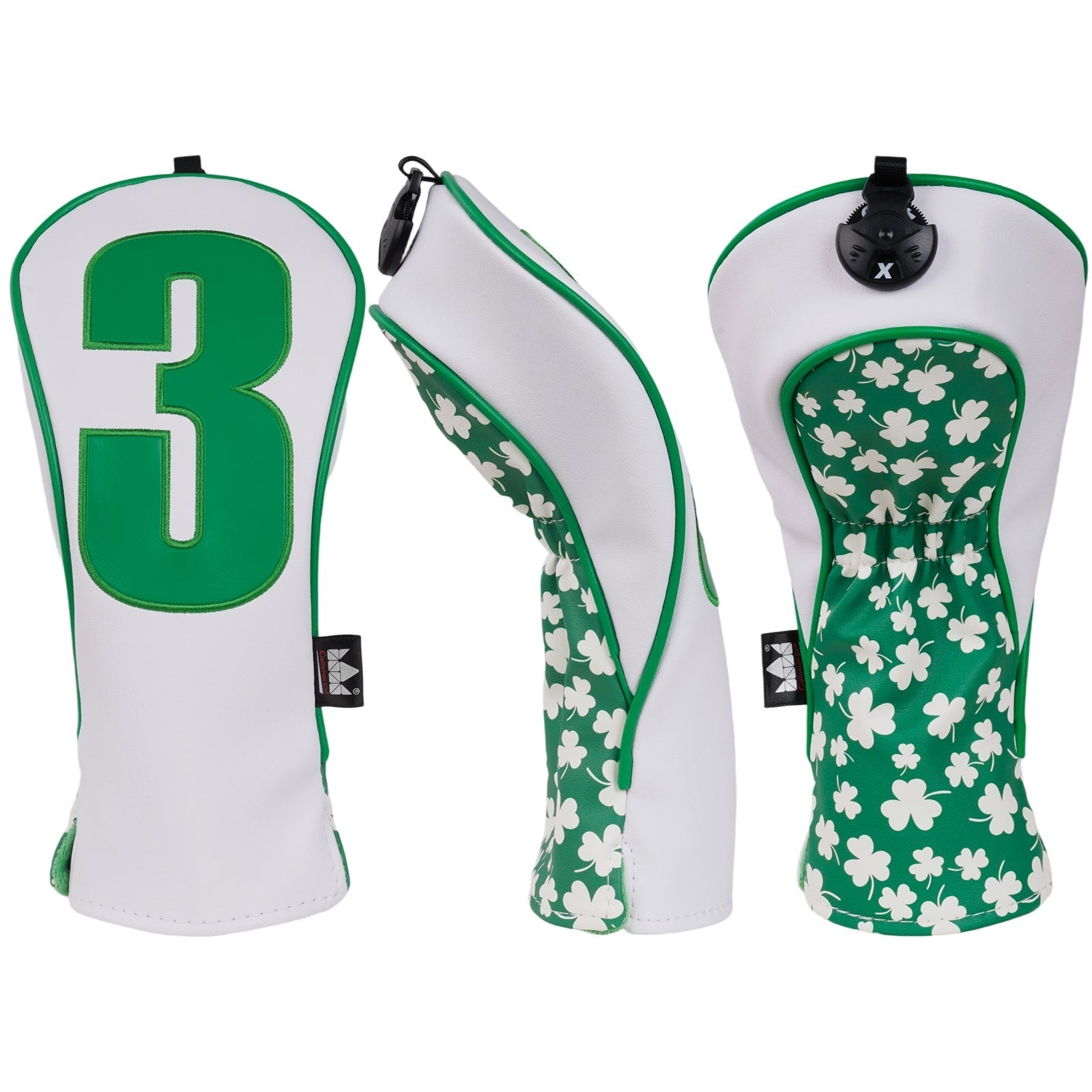 Caddie Whites & Lucky Greens Headcovers - Black Girl Golf