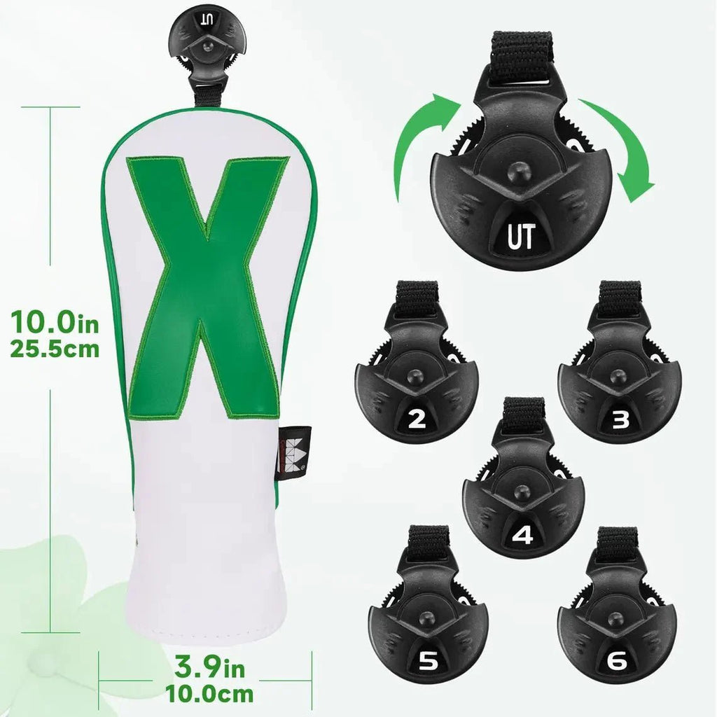 Caddie Whites & Lucky Greens Headcovers - Black Girl Golf