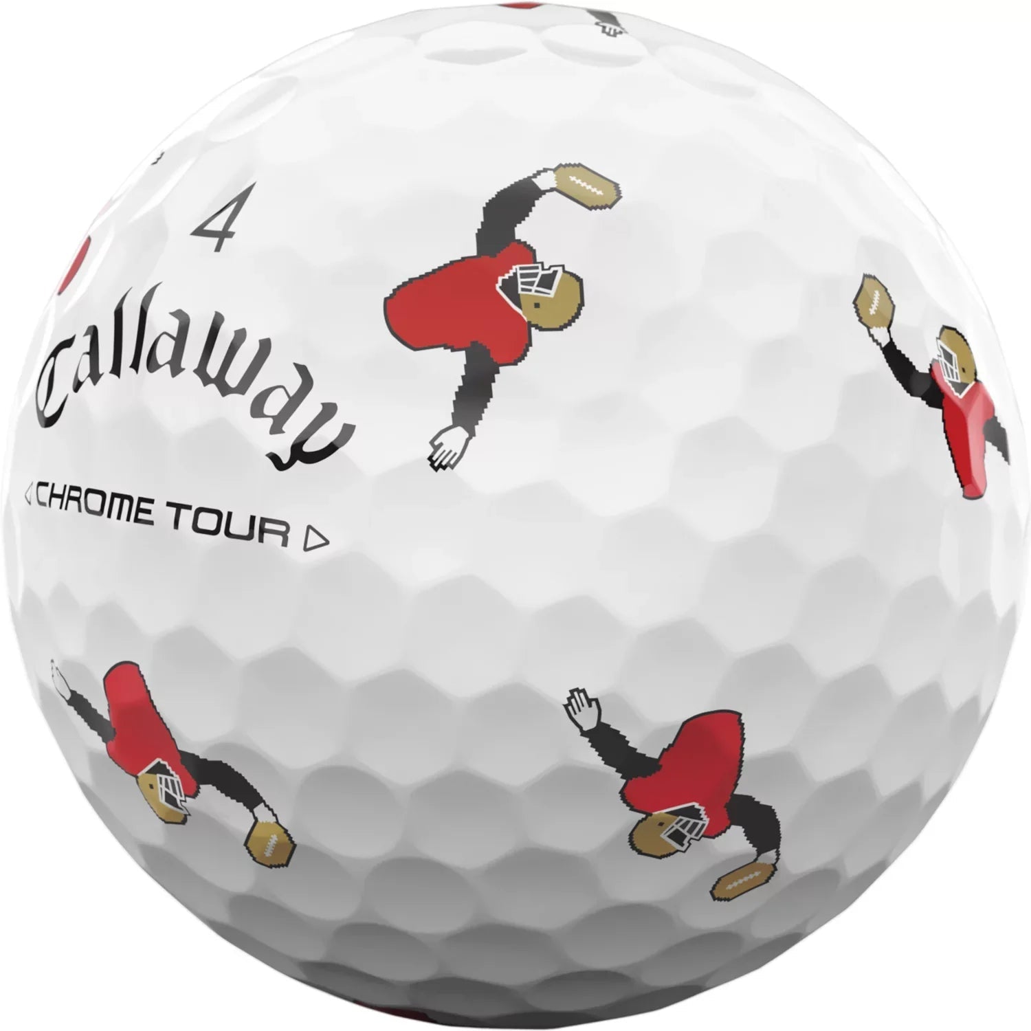 Callaway 2024 Chrome Tour Retro Football Truvis Golf Balls - Black Girl Golf