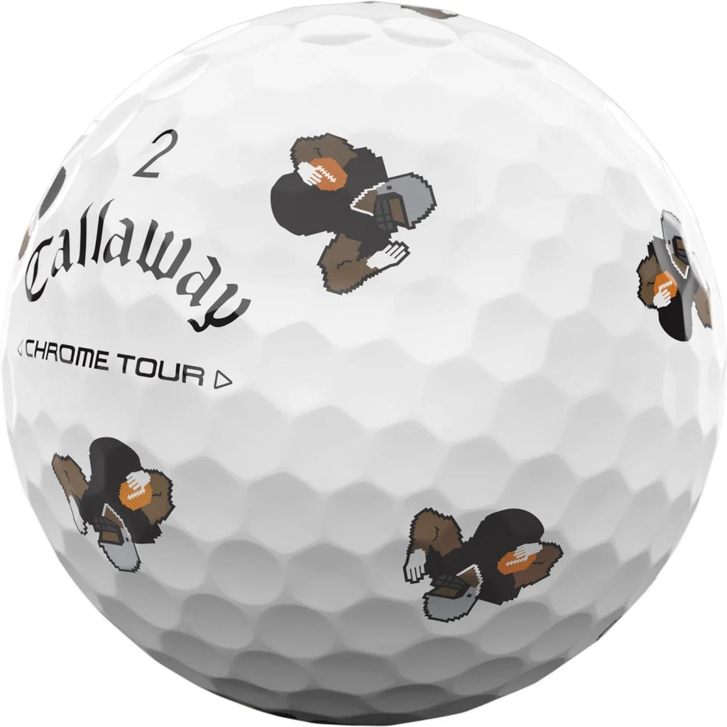 Callaway 2024 Chrome Tour Retro Football Truvis Golf Balls - Black Girl Golf