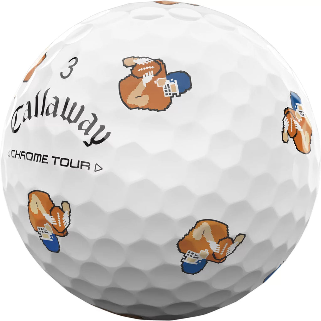 Callaway 2024 Chrome Tour Retro Football Truvis Golf Balls - Black Girl Golf