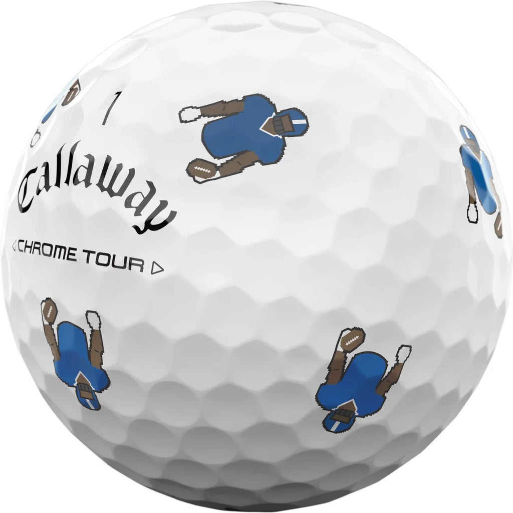 Callaway 2024 Chrome Tour Retro Football Truvis Golf Balls - Black Girl Golf