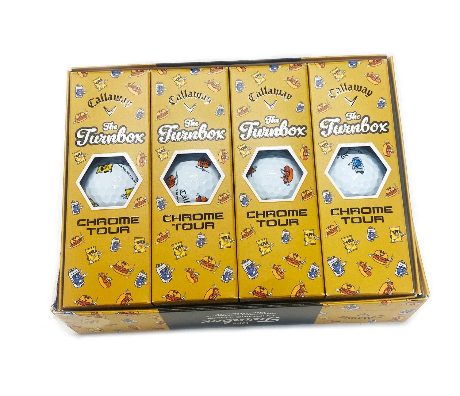 Callaway Chrome Tour Golf Balls Turnbox Snacks Limited Edition - Black Girl Golf
