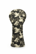 Camo Golf Headcover | Rugged Woodland Pattern + Soft - Lined Protection - Black Girl Golf