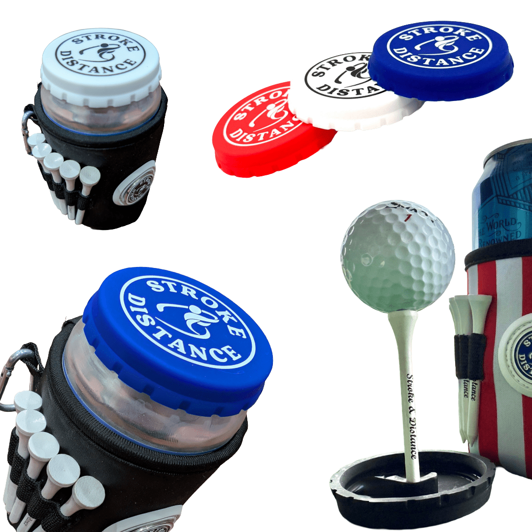 Can Cap Tee 3 Pack: Ultimate Beverage Protection & Golf Tee in One - Black Girl Golf
