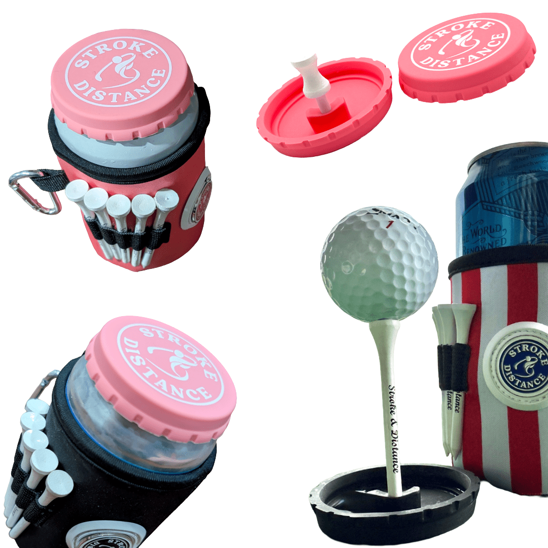 Can Cap Tee 3 Pack: Ultimate Beverage Protection & Golf Tee in One - Black Girl Golf