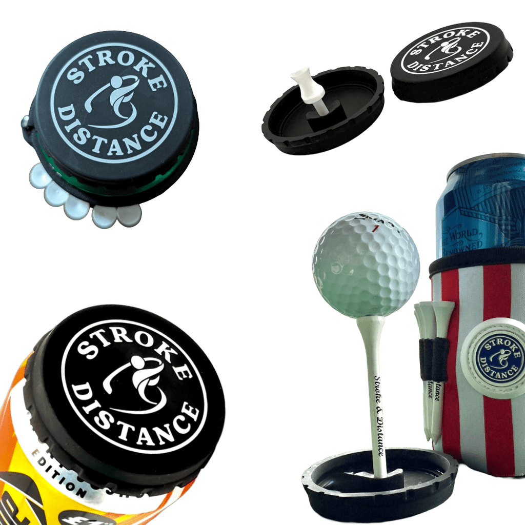 Can Cap Tee 3 Pack: Ultimate Beverage Protection & Golf Tee in One - Black Girl Golf
