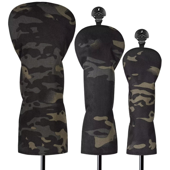 Canvas Camo Headcover - Black Girl Golf