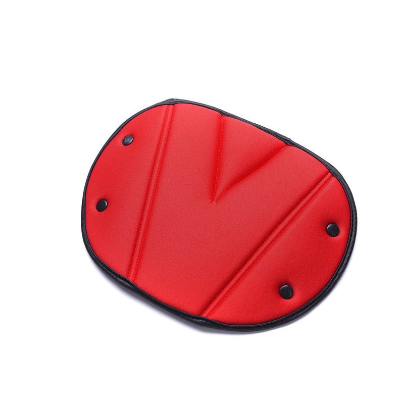 Car Safe Seat Belt Cover Soft Adjustable Children Safety Belt Fixer Triangle Anti-ledge For Child Neck Protection Belts Seat Belt Adjuster and Pillow with Clip for Kids Travel Neck Support Headrest Seatbelt - Black Girl Golf