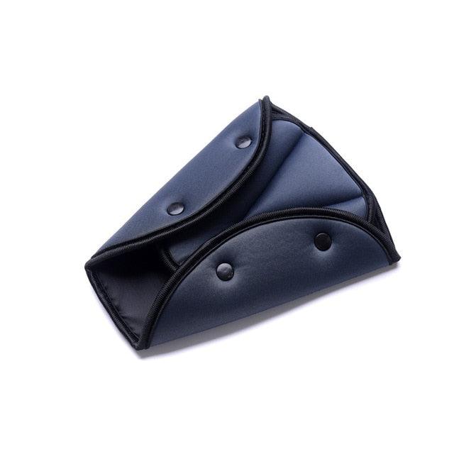 Car Safe Seat Belt Cover Soft Adjustable Children Safety Belt Fixer Triangle Anti-ledge For Child Neck Protection Belts Seat Belt Adjuster and Pillow with Clip for Kids Travel Neck Support Headrest Seatbelt - Black Girl Golf