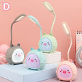 Cartoon Desk Lamp Eye Protection Energy-saving Reading Lamp USB Charging Sleeping Night Light LED Table Lamp for Kids Cute Study Lamps for Bedroom Décor - Black Girl Golf