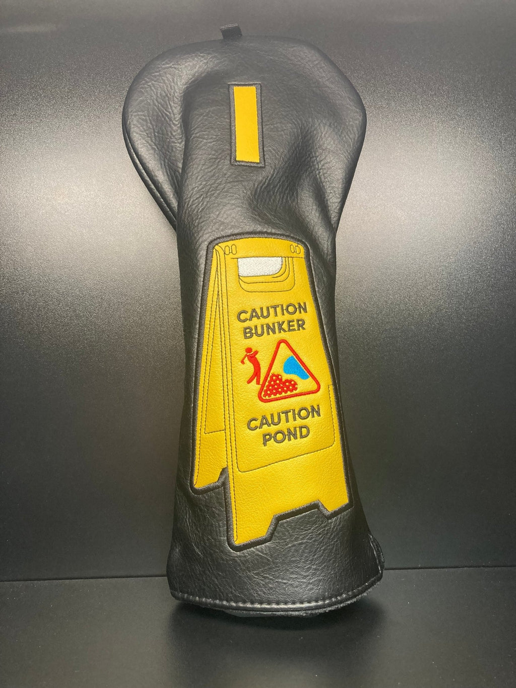 Caution! Bunker Ahead Headcover - Black Girl Golf