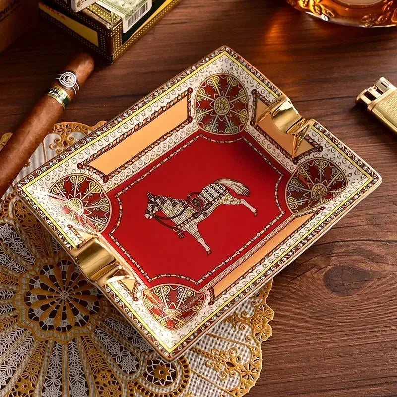 Ceramic Cigar Ashtray Collection - Black Girl Golf
