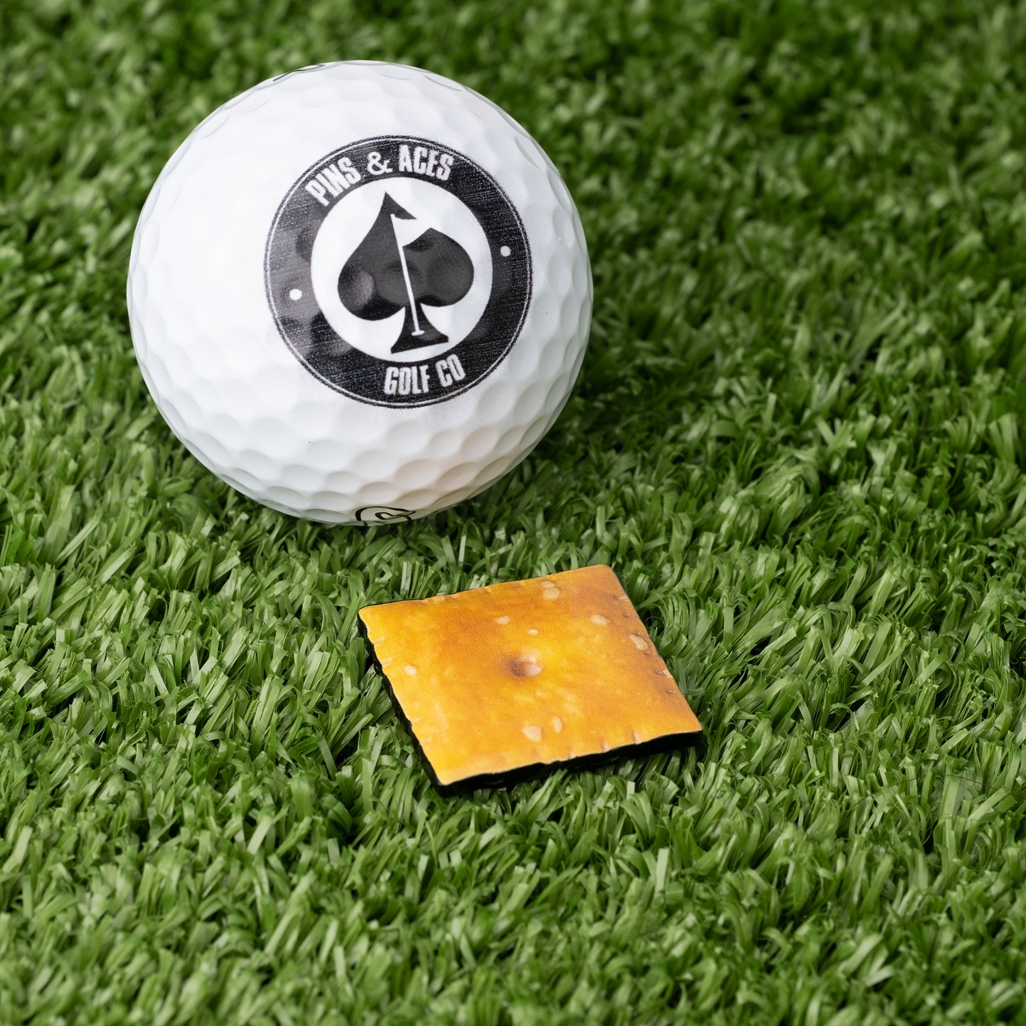 Cheese Cracker Ball Marker - Black Girl Golf