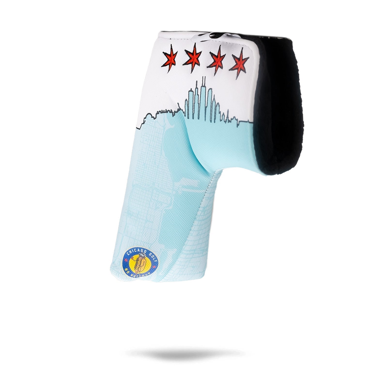 Chicago Dog - Blade Putter Cover - Black Girl Golf