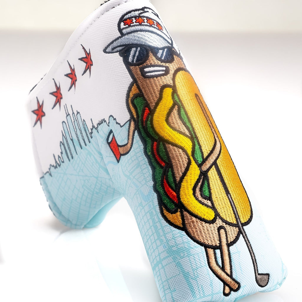 Chicago Dog - Blade Putter Cover - Black Girl Golf