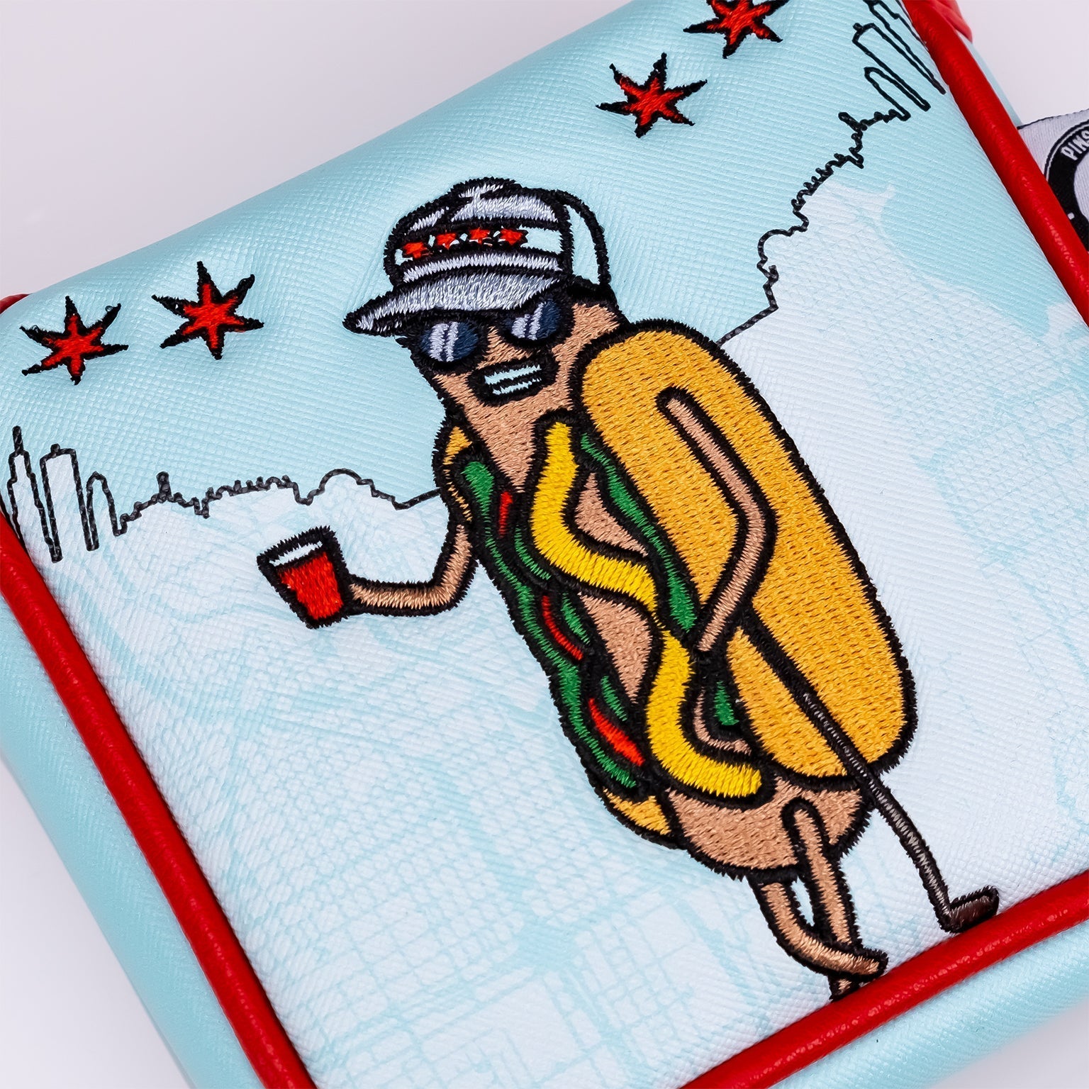 Chicago Dog - Mallet Putter Cover - Black Girl Golf