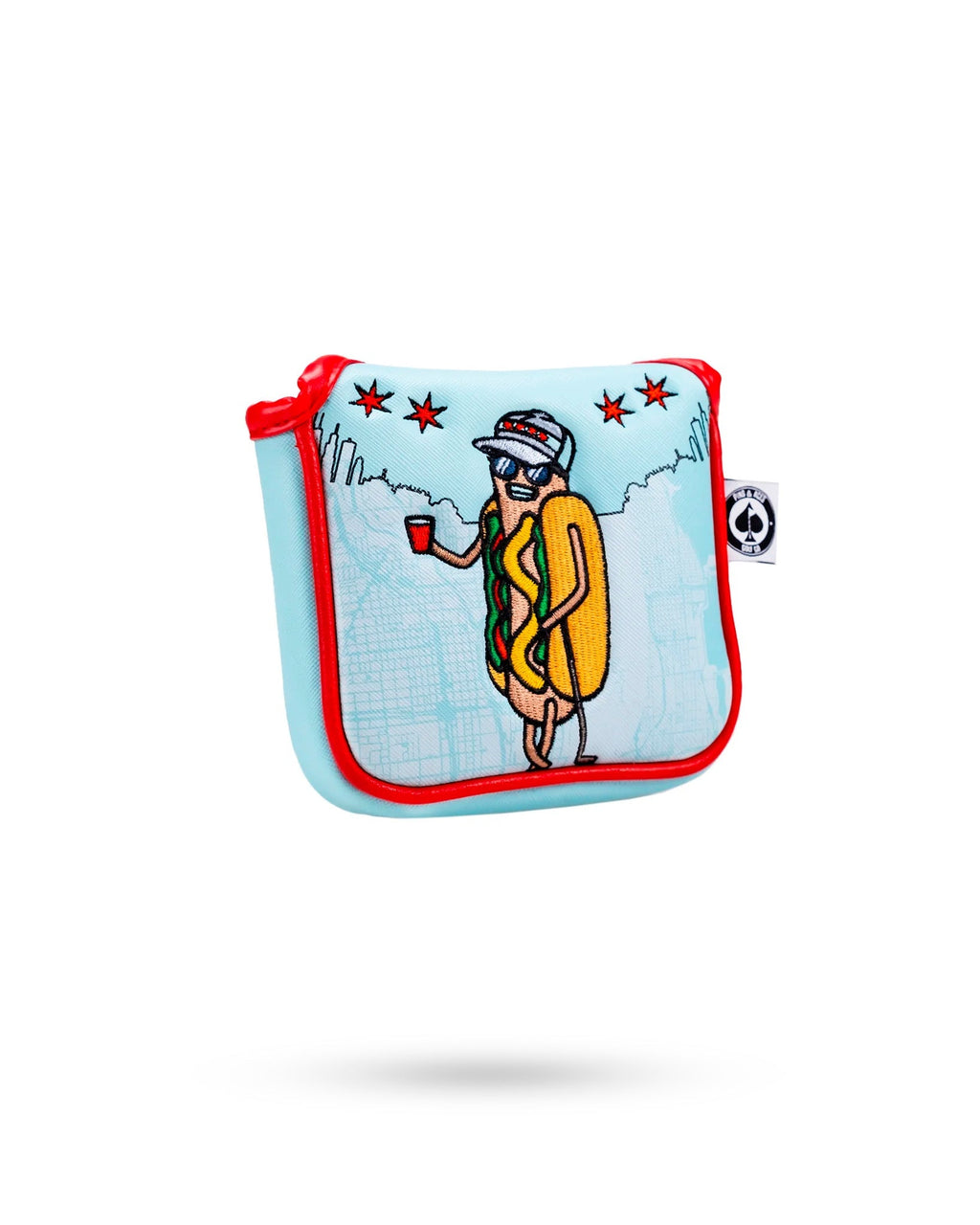 Chicago Dog - Mallet Putter Cover - Black Girl Golf