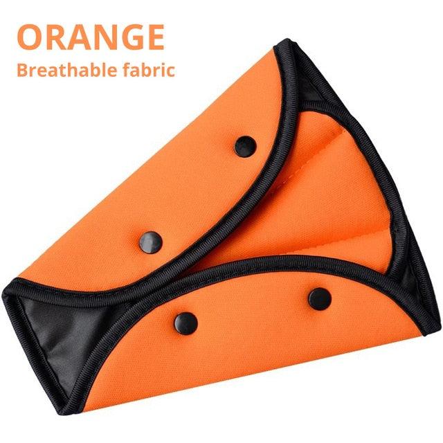 Child Seat Belt Adjustment Holder Car Anti-Neck Neck Baby Shoulder Cover Seat Belt Car Safe Seat Belt Cover Soft Adjustable Children Safety Belt Fixer Triangle Anti-ledge For Child Neck Protection Belts Seat Positioner Child Seatbelt for Kids Safety - Black Girl Golf