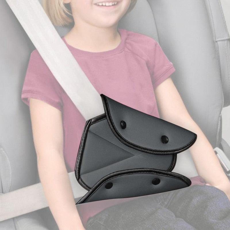Child Seat Belt Adjustment Holder Car Anti-Neck Neck Baby Shoulder Cover Seat Belt Car Safe Seat Belt Cover Soft Adjustable Children Safety Belt Fixer Triangle Anti-ledge For Child Neck Protection Belts Seat Positioner Child Seatbelt for Kids Safety - Black Girl Golf
