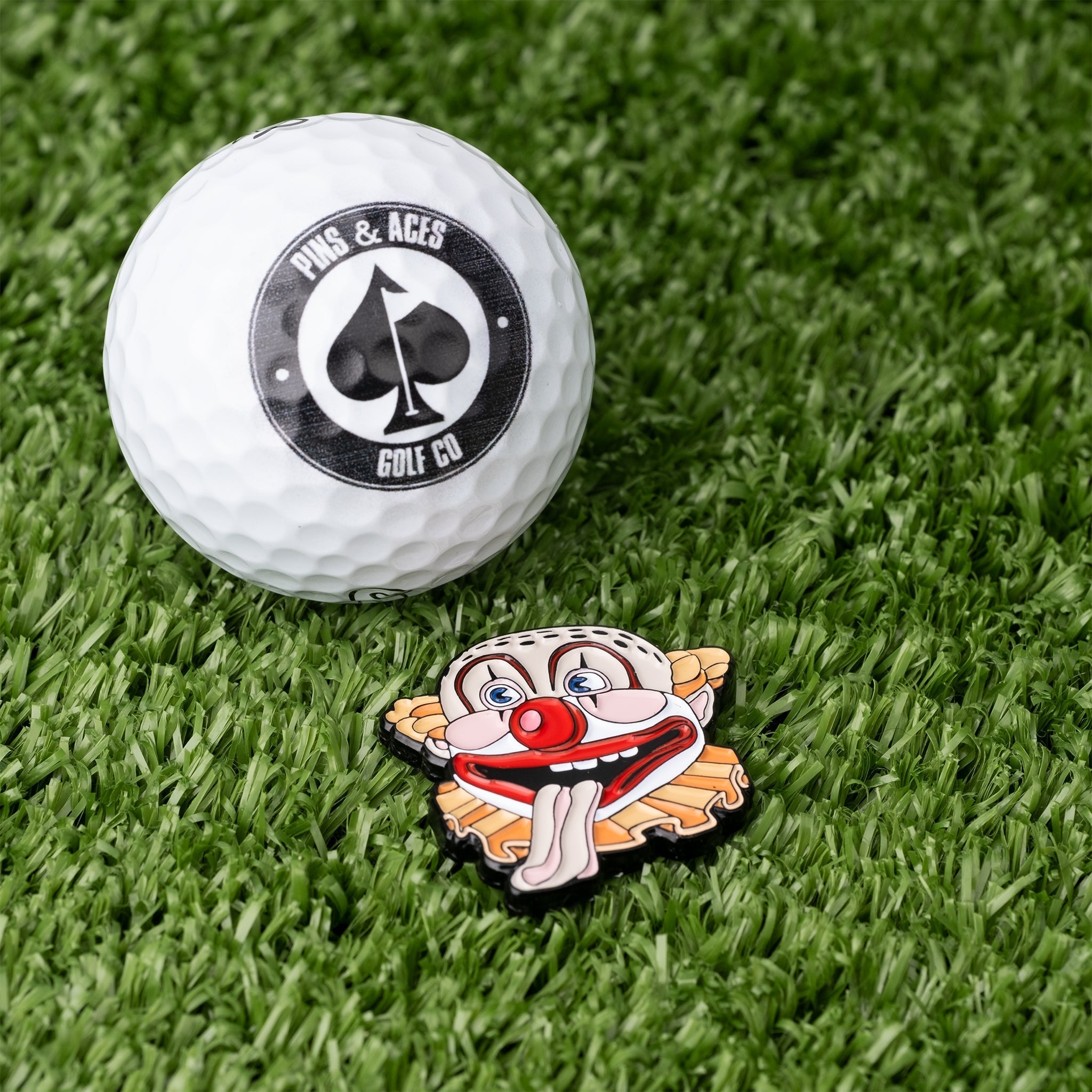 Clowns Mouth Ball Marker - Black Girl Golf