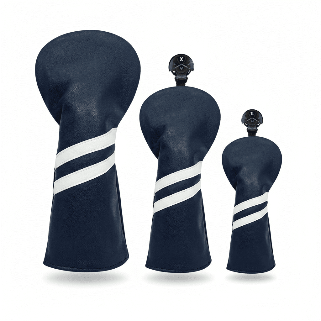 Club Rehab Premium Stripe Headcovers - Black Girl Golf