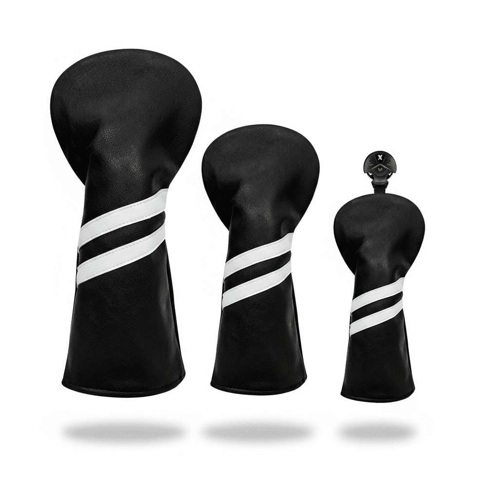Club Rehab Premium Stripe Headcovers - Black Girl Golf