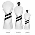 Club Rehab Premium Stripe Headcovers - Black Girl Golf