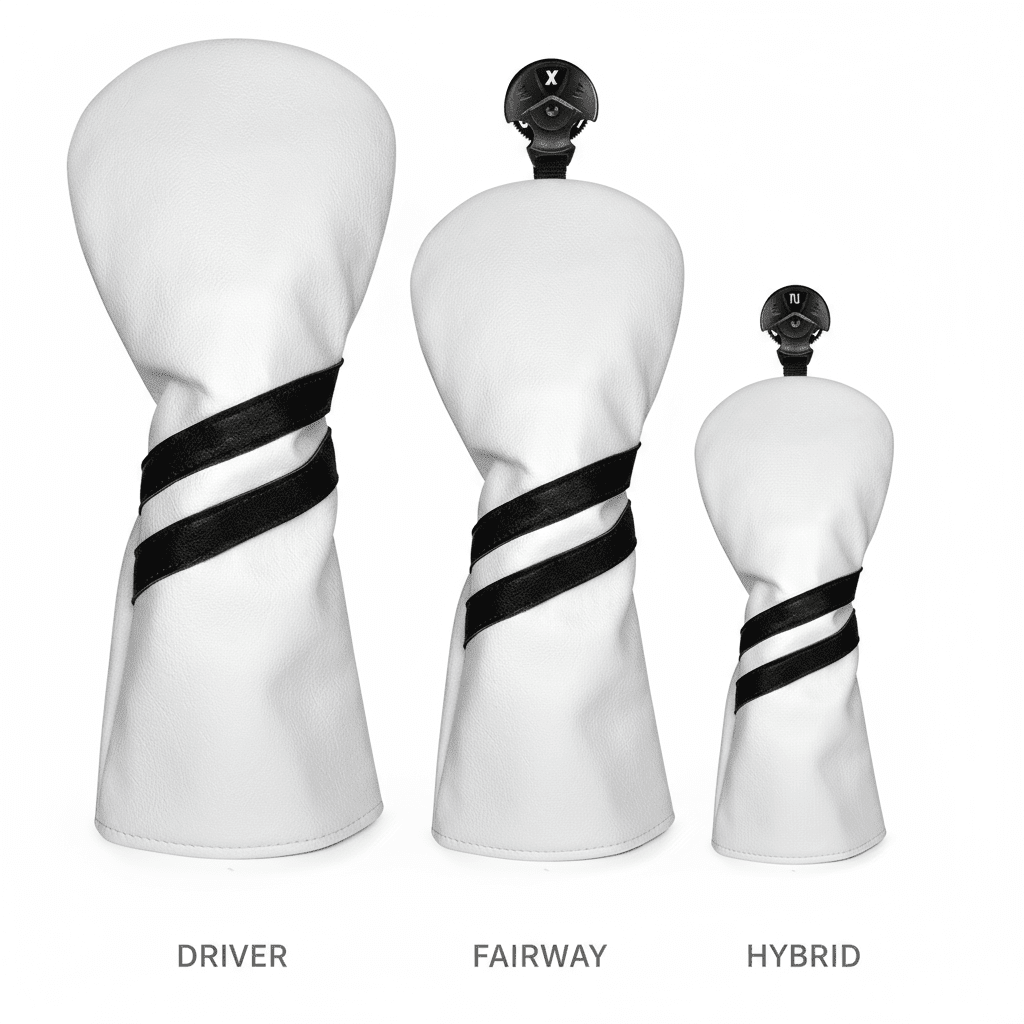 Club Rehab Premium Stripe Headcovers - Black Girl Golf