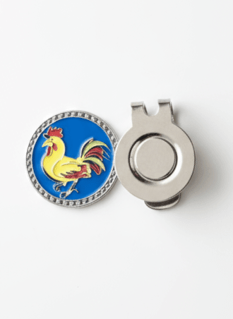 Cocky Rooster Ball Marker & Hat Clip - Black Girl Golf