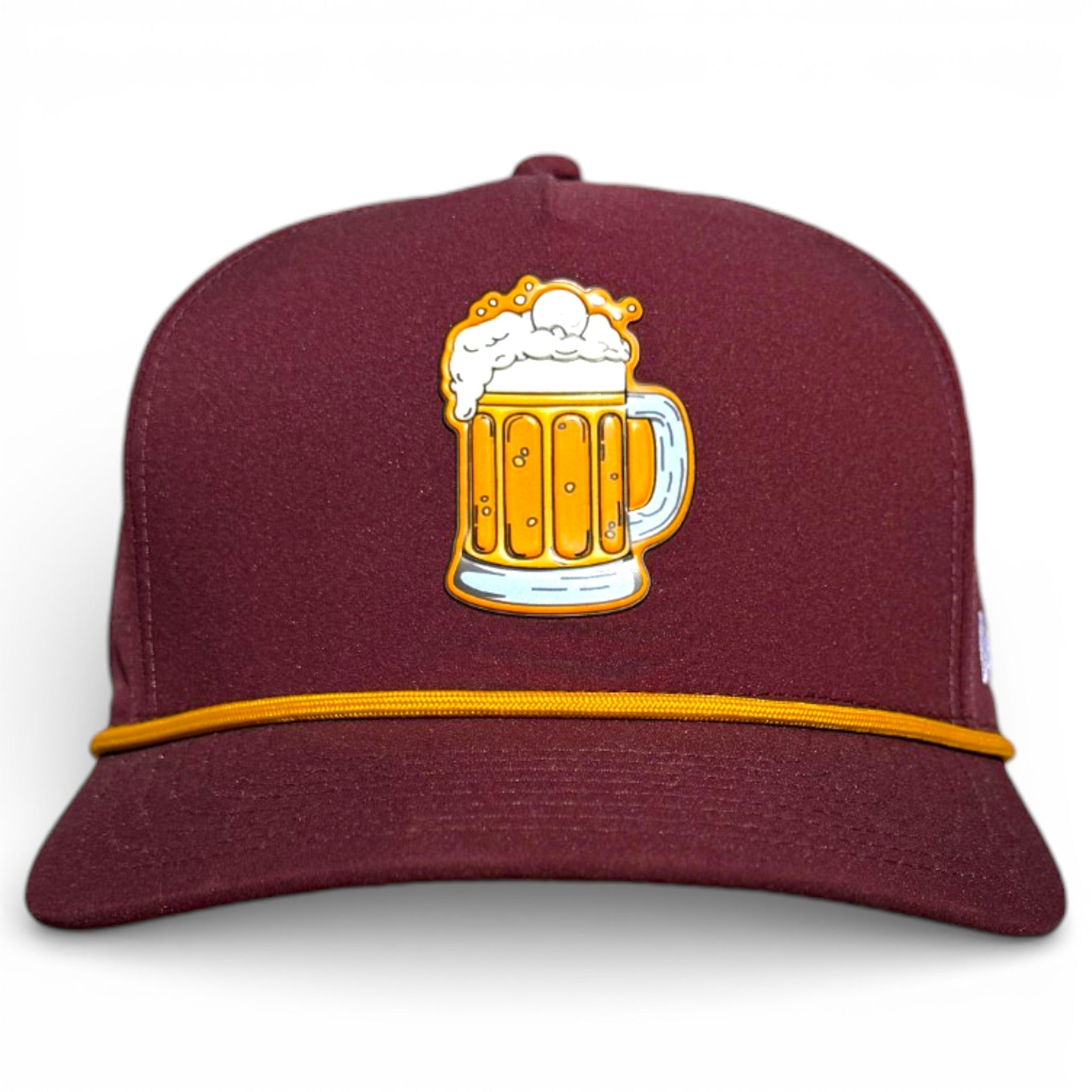Cold One Golf Hat | Snapback Cap | Built-in Magnetic Ball Marker Holder + Marker Included | Adjustable | One Size - Black Girl Golf