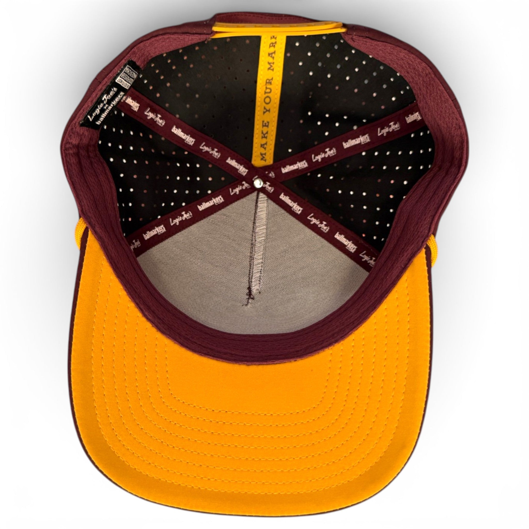 Cold One Golf Hat | Snapback Cap | Built-in Magnetic Ball Marker Holder + Marker Included | Adjustable | One Size - Black Girl Golf
