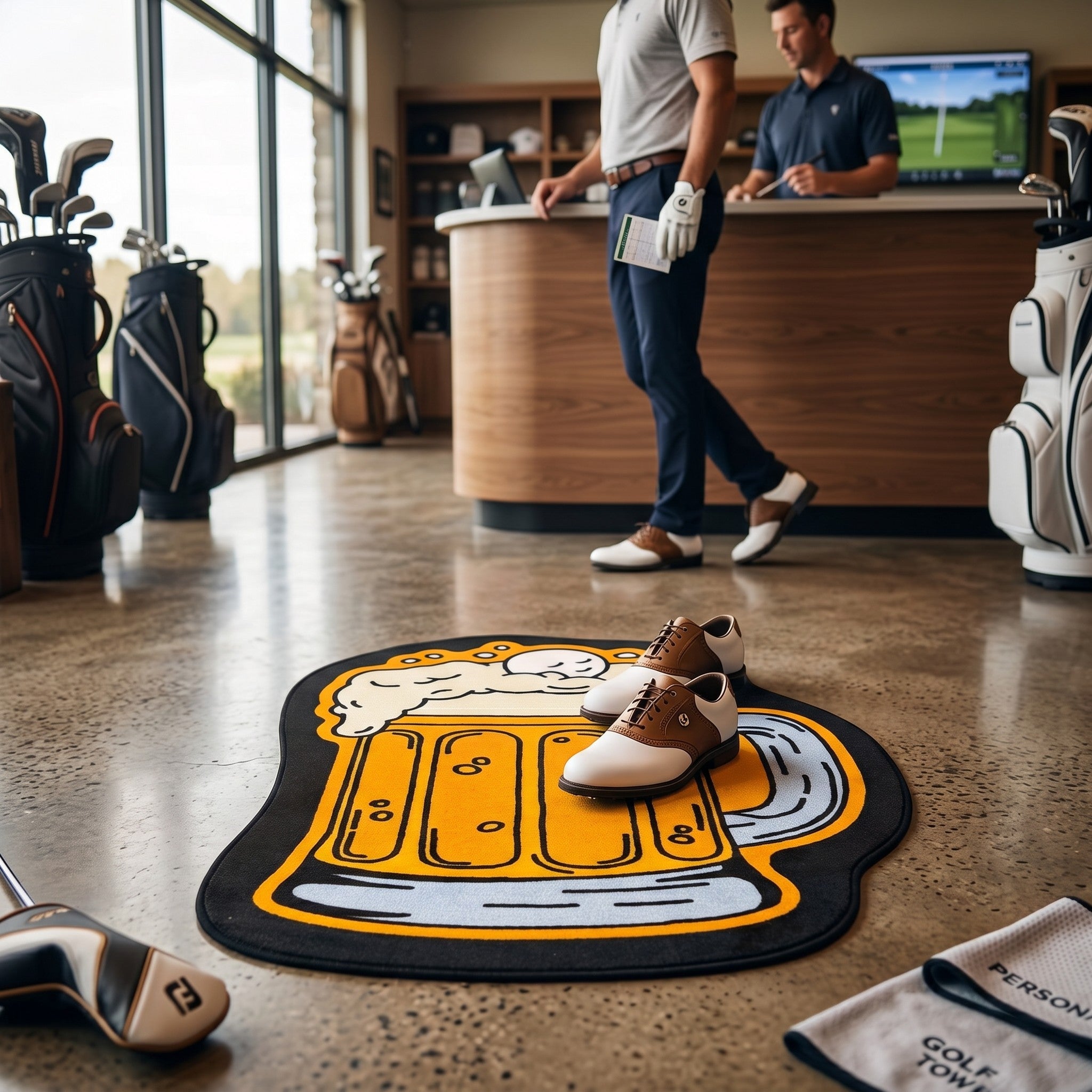 Cold One | Golf Shop Mat | Golf Accessory - Black Girl Golf