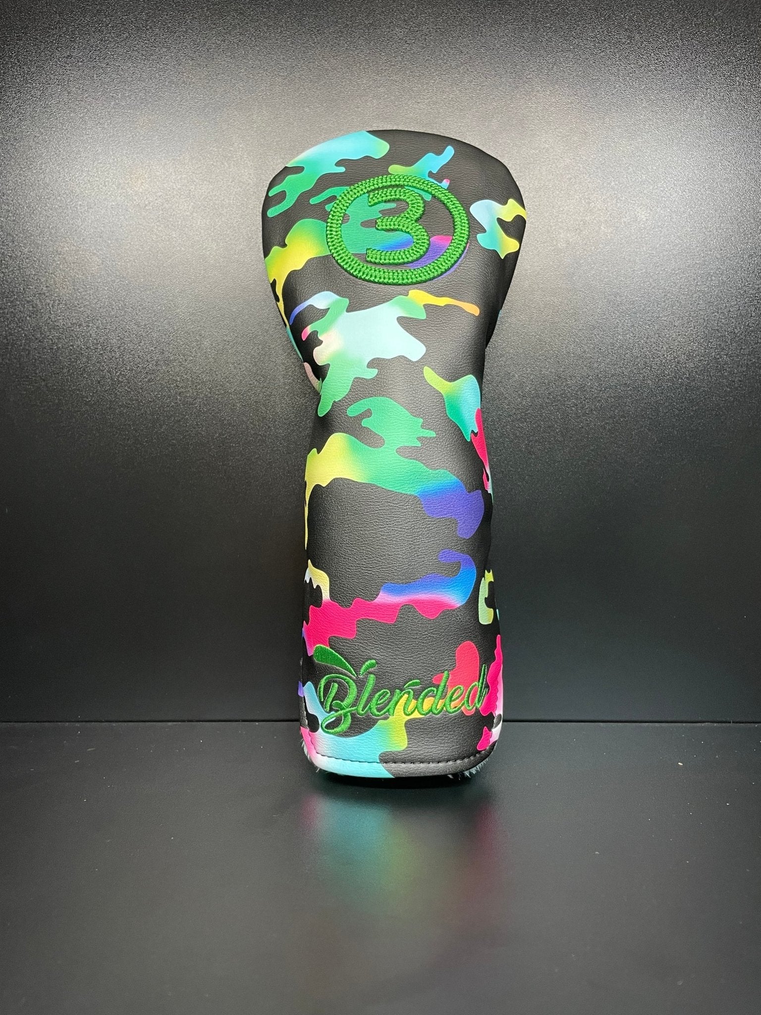 Colorful Camo Headcover - Black Girl Golf