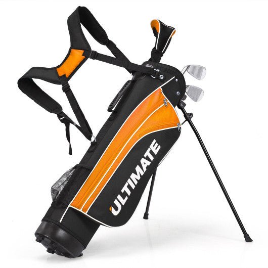 Complete Golf Club Set for Children Age 8-10-Orange - Black Girl Golf