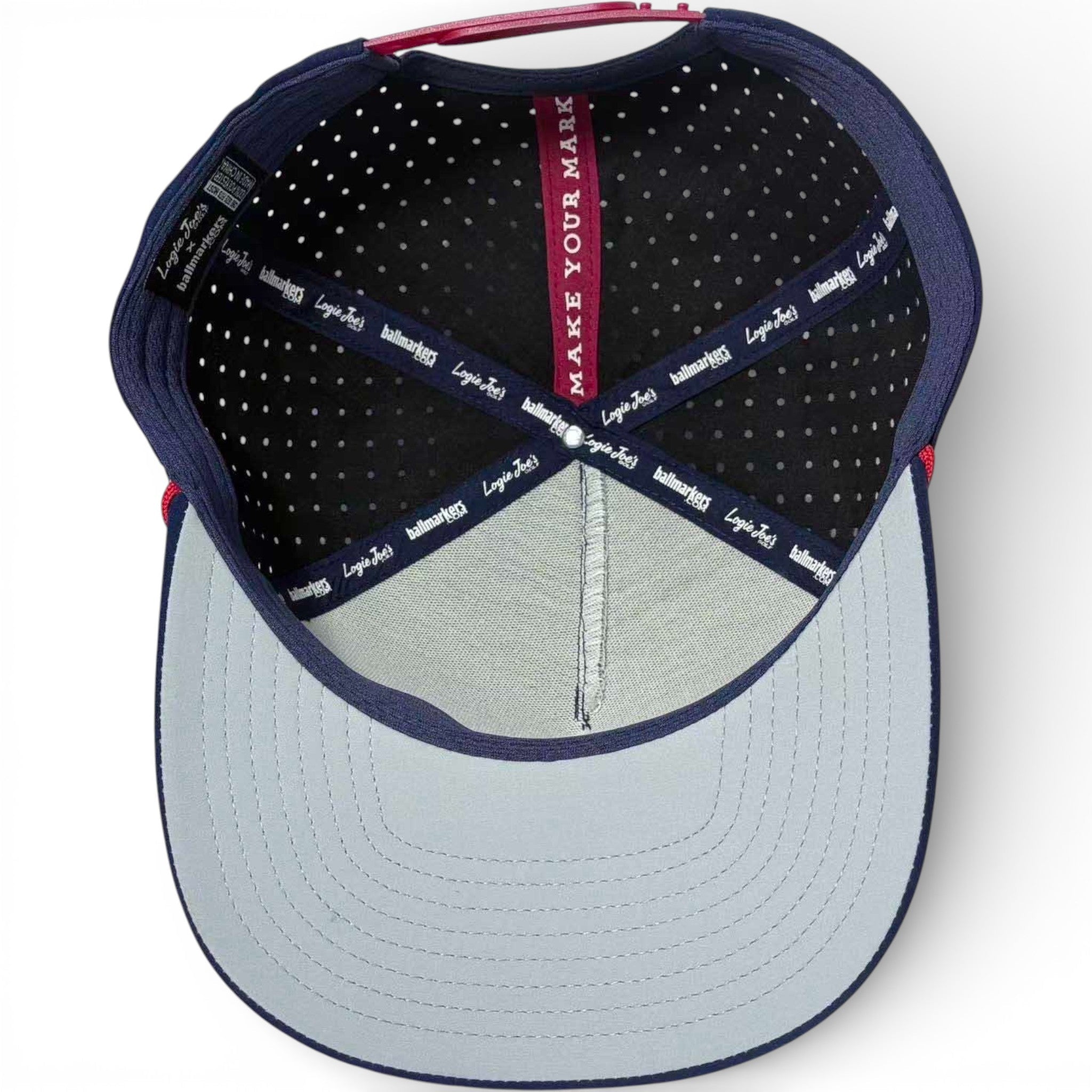 Crab Trap Golf Hat | Snapback Cap | Built - in Magnetic Ball Marker Holder + Marker Included | Adjustable | One Size - Black Girl Golf