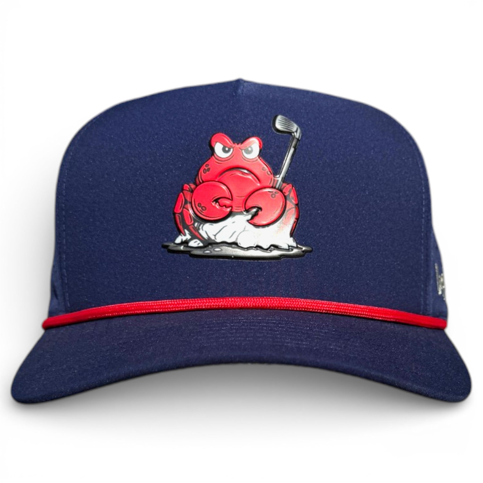 Crab Trap Golf Hat | Snapback Cap | Built - in Magnetic Ball Marker Holder + Marker Included | Adjustable | One Size - Black Girl Golf